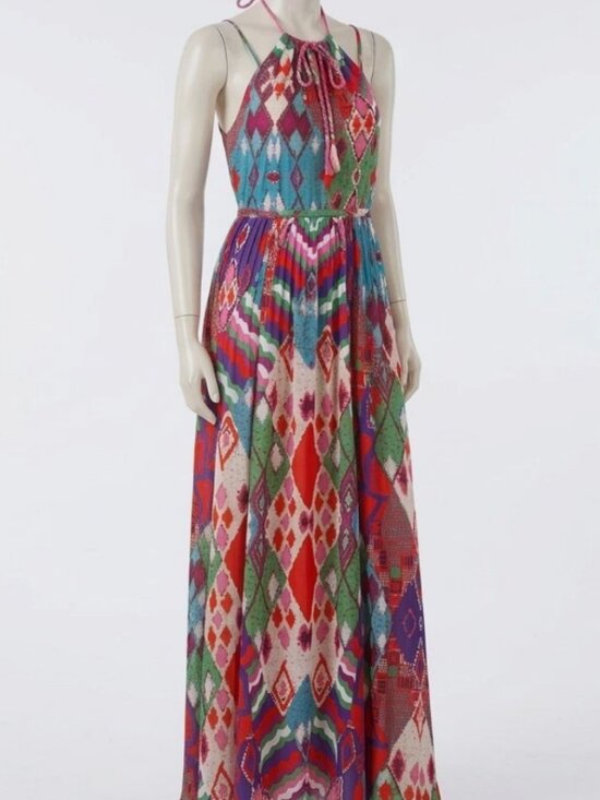 Mauve Dresses & Skirts - Anthropologie Maeve Geometric Maxi Dress